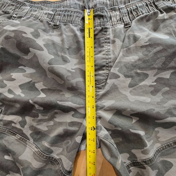 NO BOUNDARIES Nobo Men’s 2X Green Camo Camouflage Cargo Pants Draw String waist - Picture 4 of 6